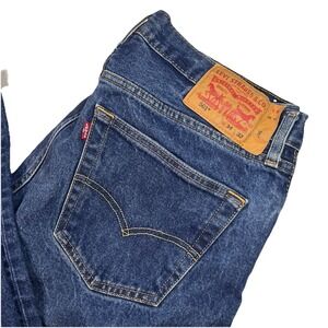 Levi's 501 Jeans Men's 34x32 Blue Denim Straight Leg Button Fly EUC